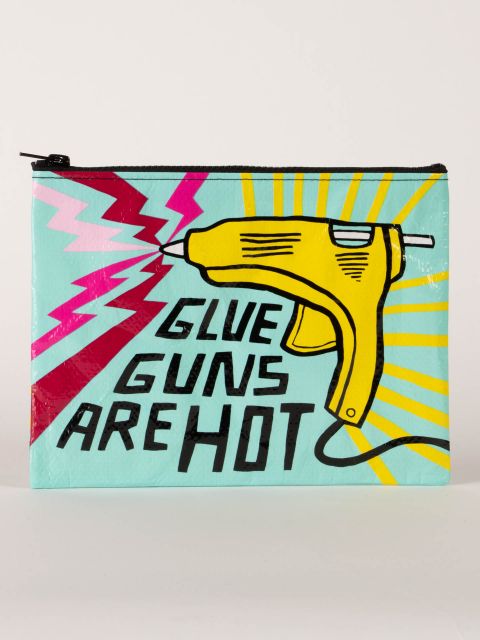 Glue Guns are Hot Zipper Pouch - homesewn