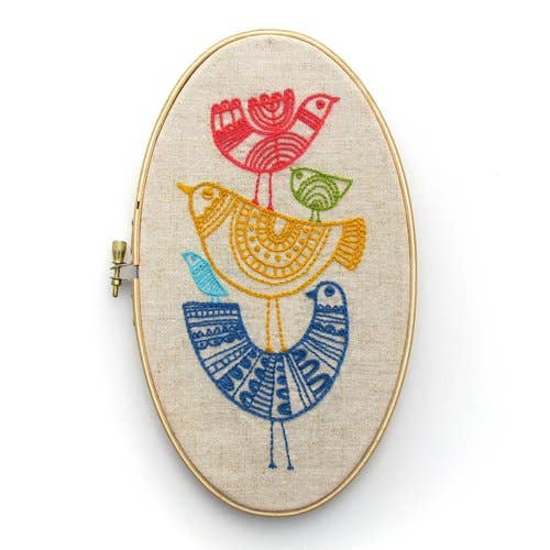 Birds Embroidery Kit - homesewn