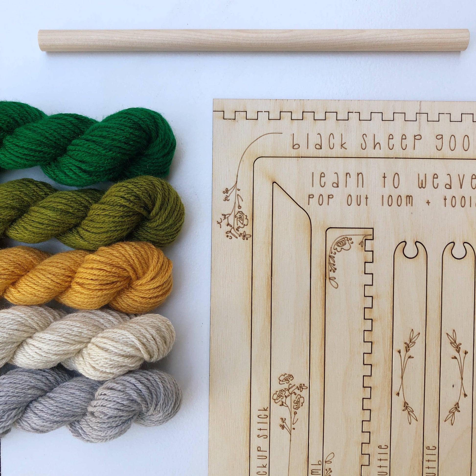 DIY Tapestry Weaving Kit - Forest - homesewn