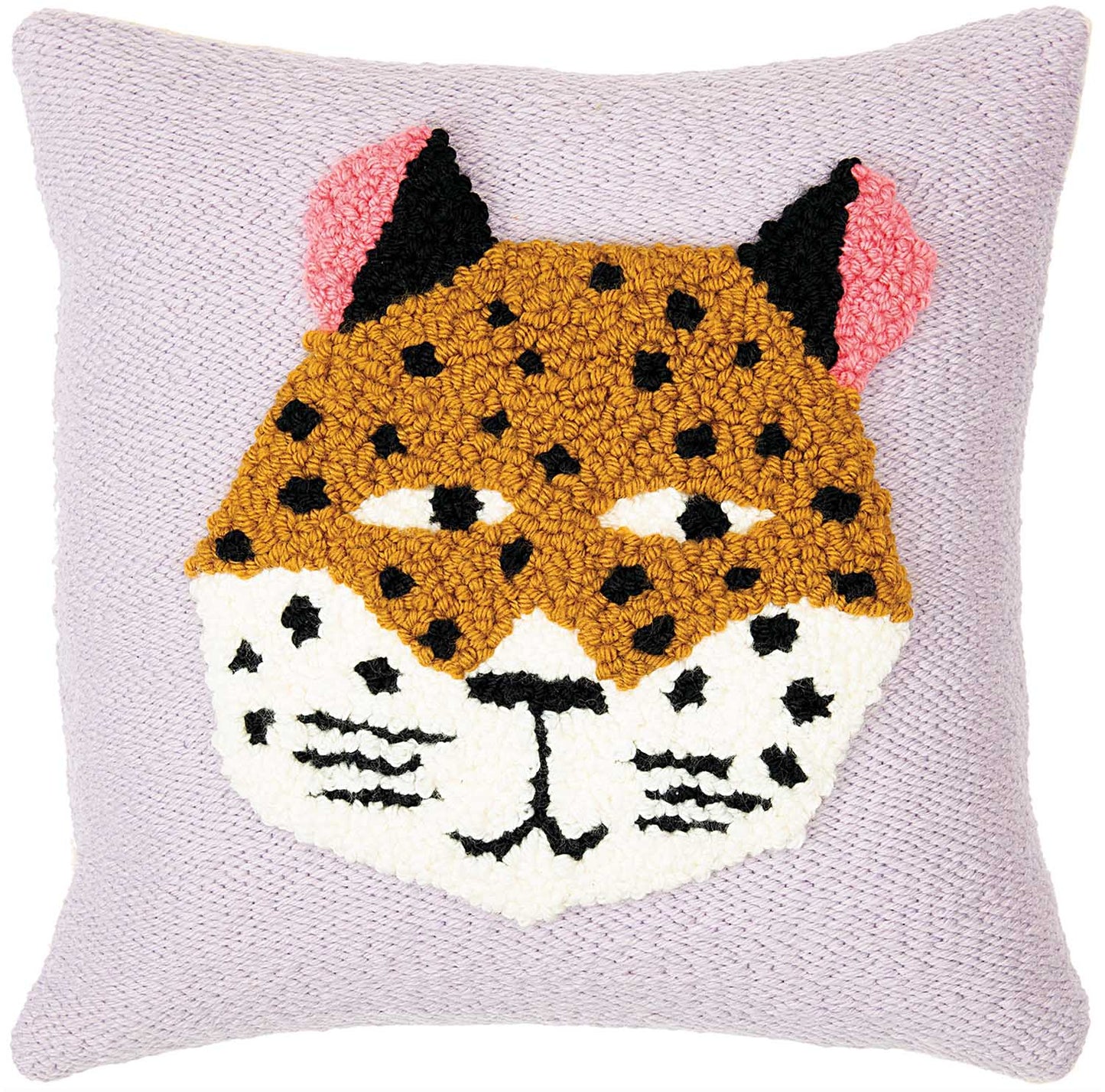 Leopard Pillow Punch Needle Kit - homesewn