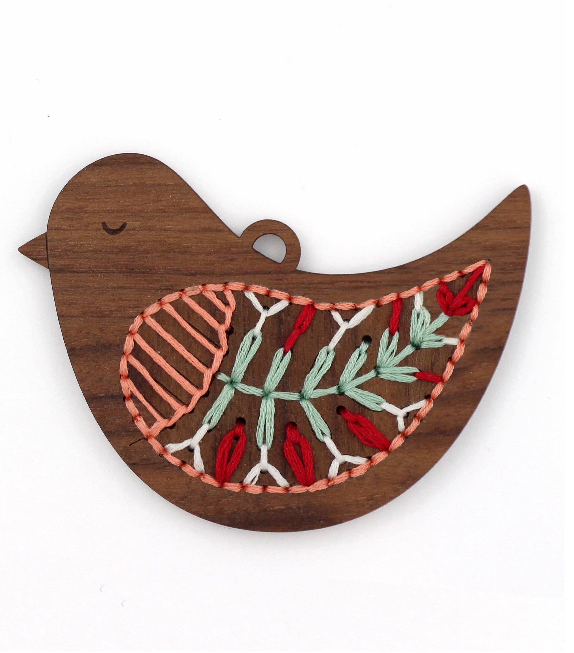 Bird - DIY Stitched Ornament Kit - homesewn