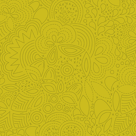 Stitched - Yellow - Sun Print 2020