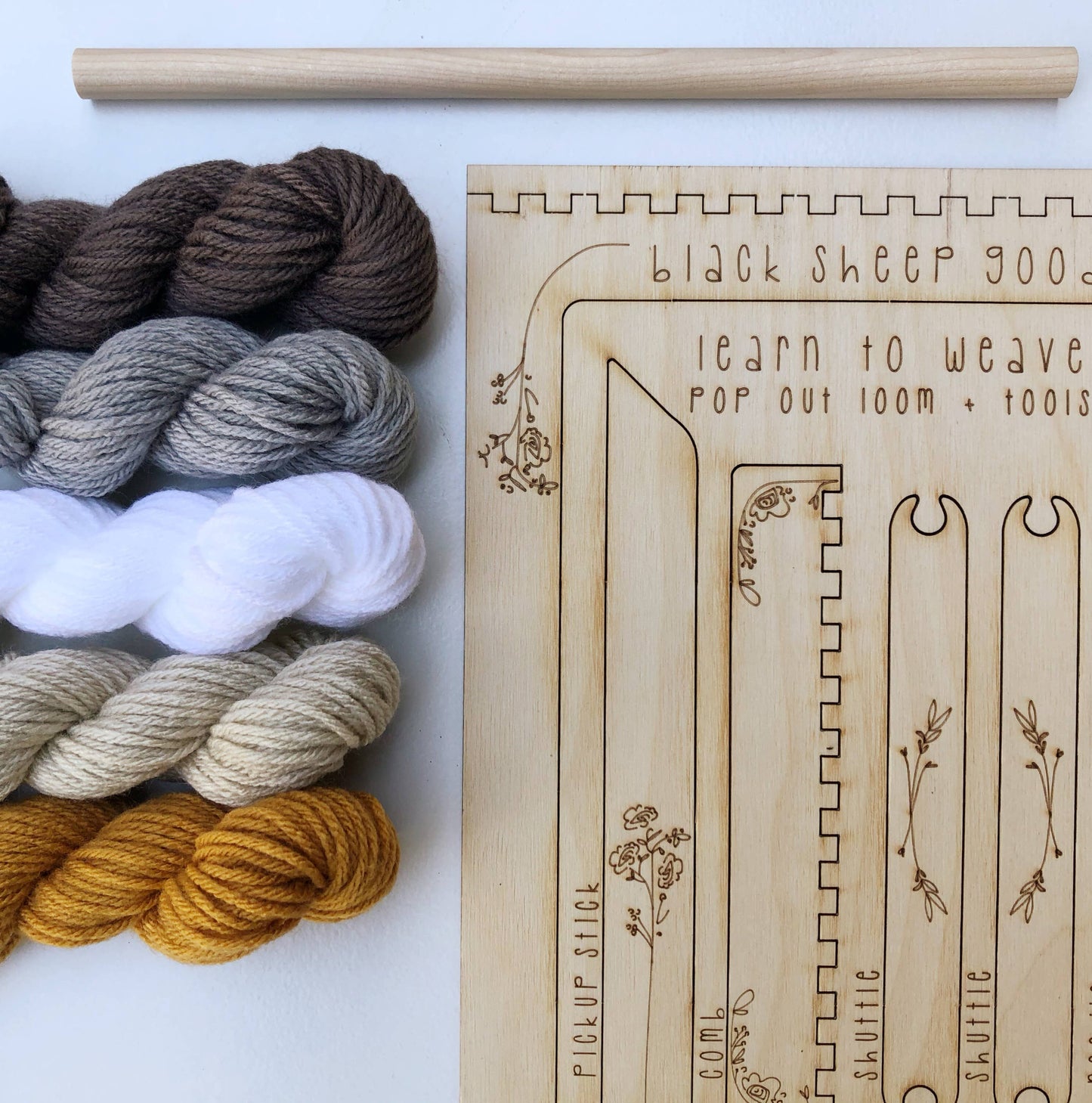 DIY Tapestry Weaving Kit - Honey - homesewn