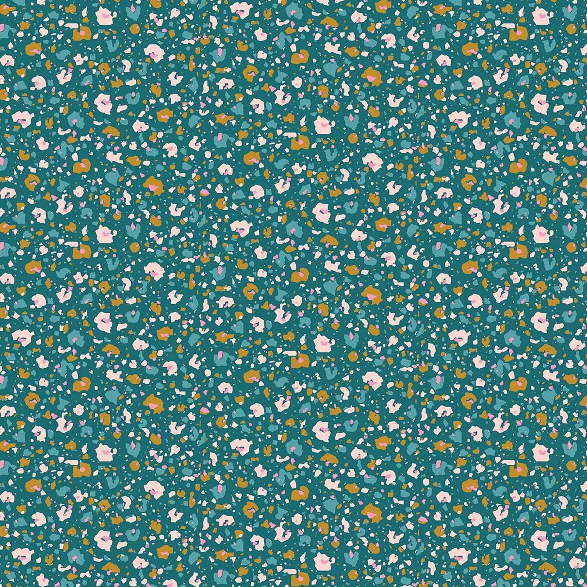 Pixel Floral Teal - Dreamscape - 90569-10 - homesewn
