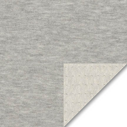 Double Layer Jersey KNIT 58" Wide - Grey Heather - homesewn