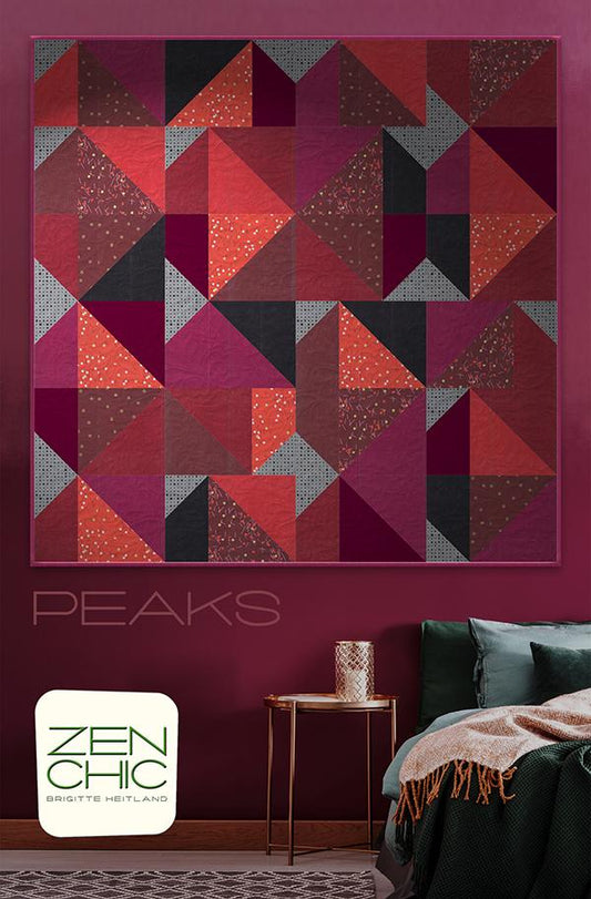 Peaks Zen Chic Quilt Pattern - homesewn
