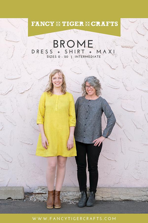 Brome Shirt Dress Maxi Pattern - homesewn