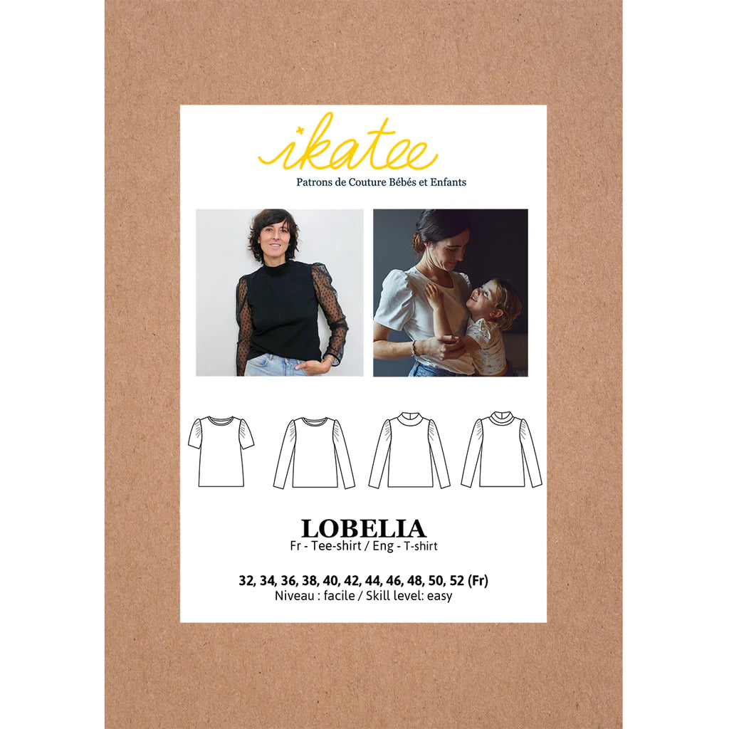 Lobelia Womens T Shirt - 33-52 - Ikatee Pattern - homesewn