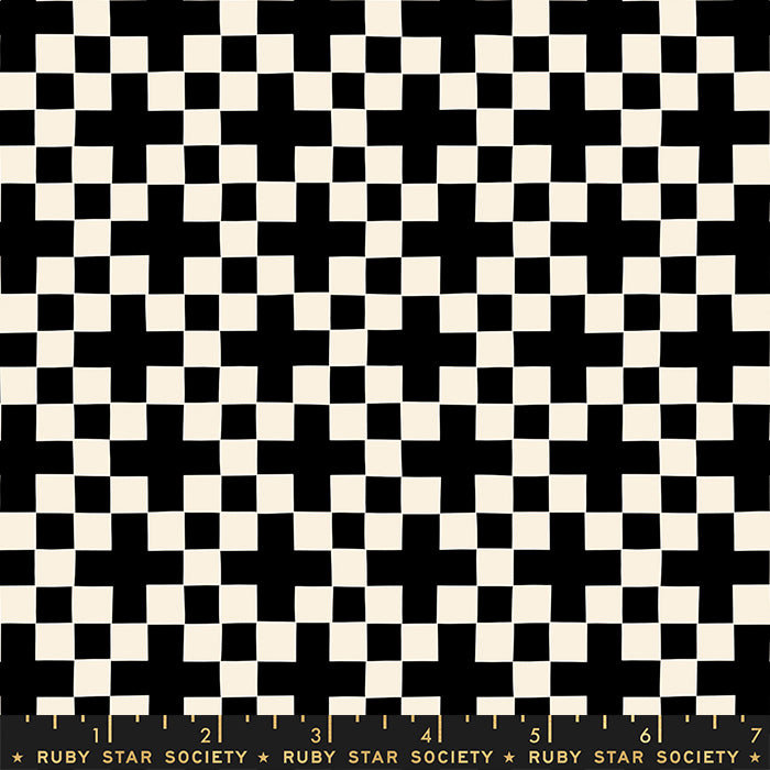 Checkerboard - Black - Achroma - homesewn