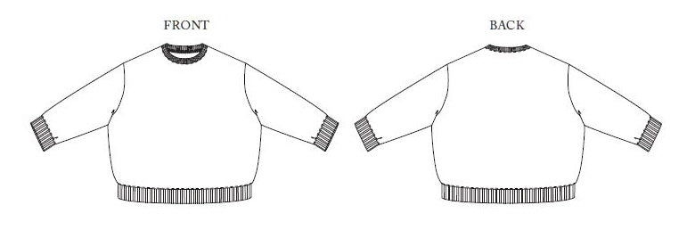 Sidney Sweatshirt Pattern - UK Size 6-18 (Approx US 2-16)