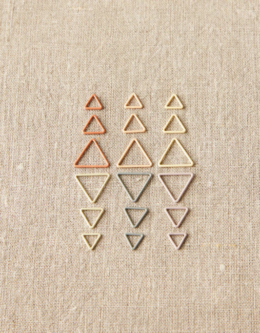 Triangle Stitch Markers - Earth Tones - homesewn