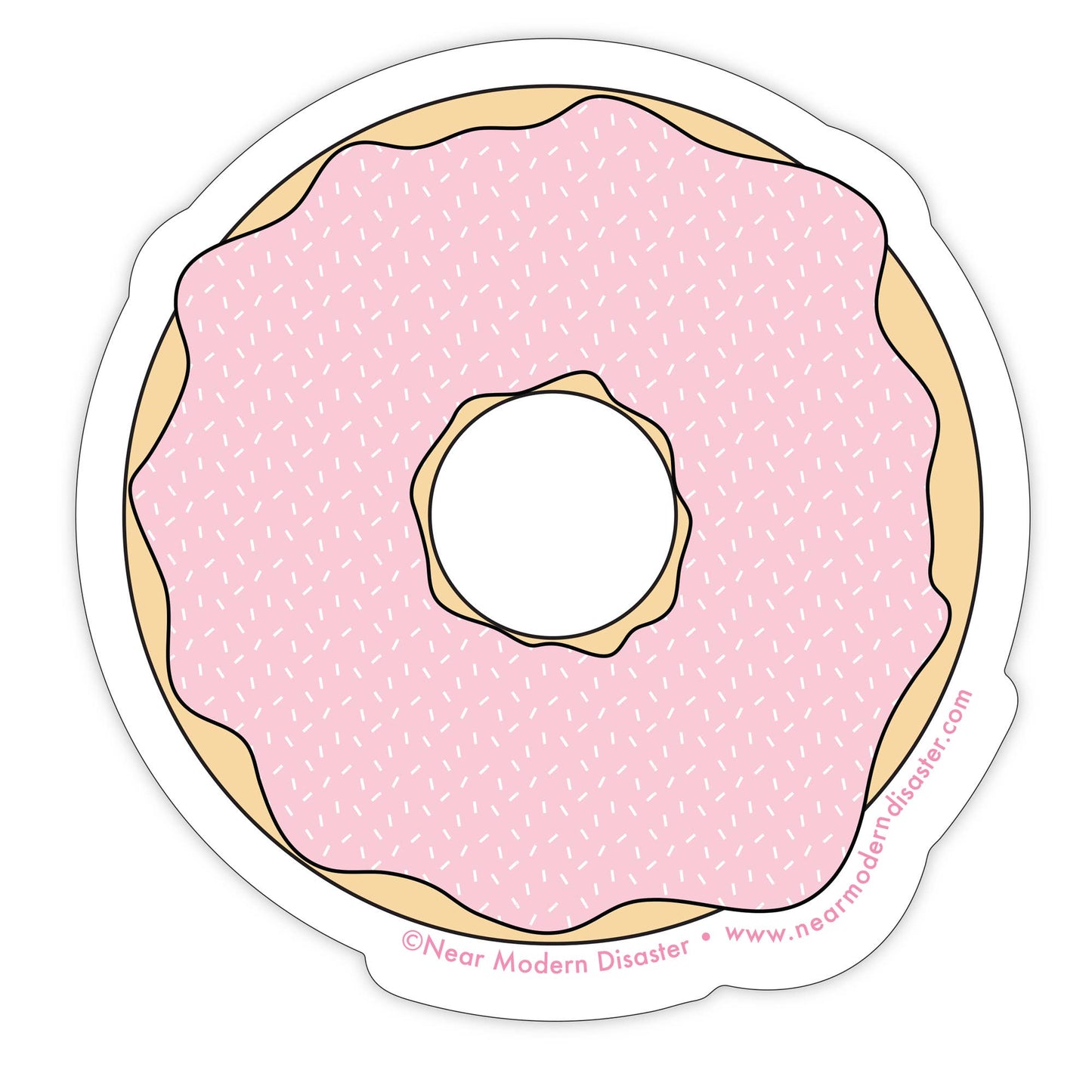 Donut - 3" vinyl sticker - homesewn