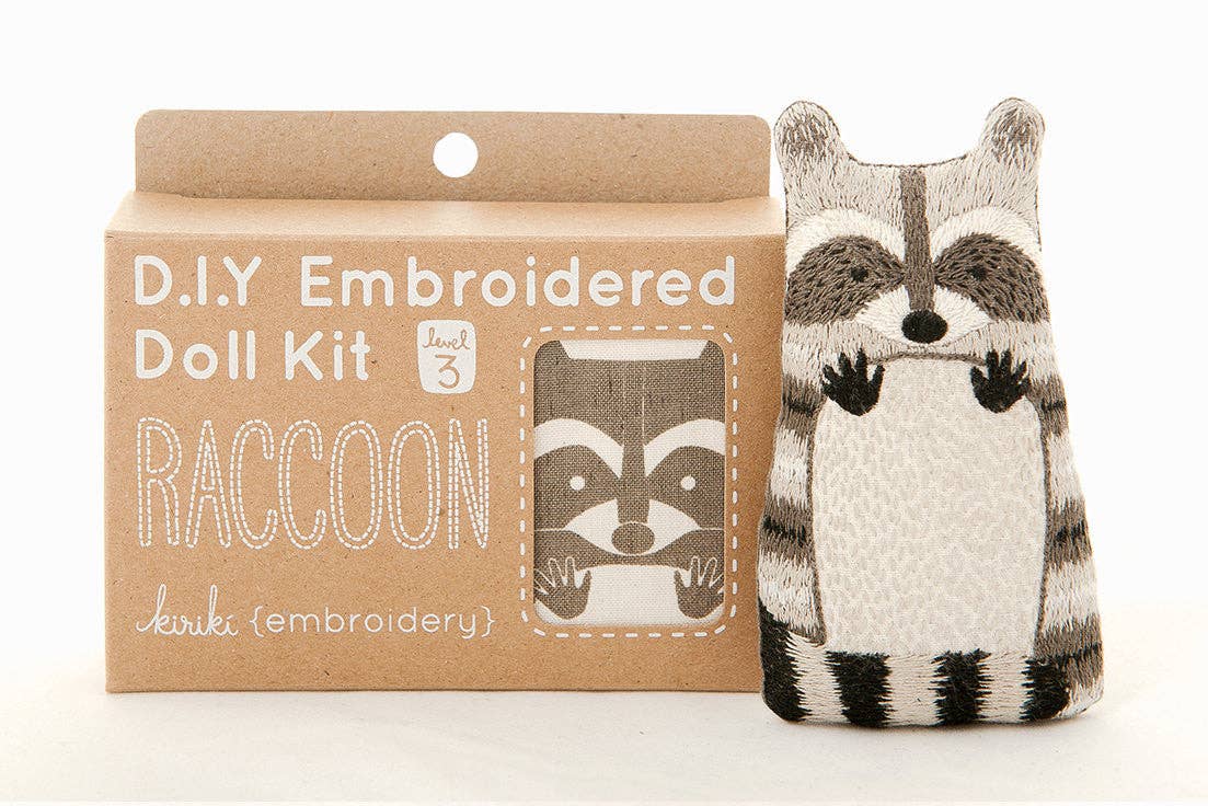 Raccoon - Embroidery Kit - homesewn