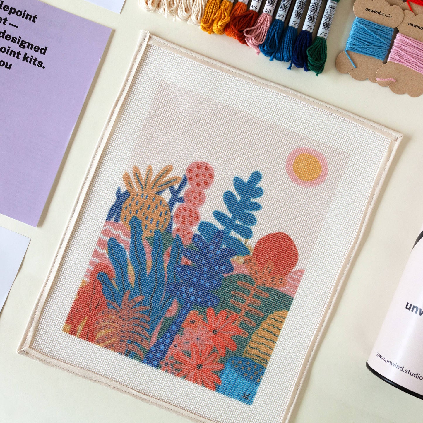 Garden of Joy Needlepoint Kit | DIY Embroidery - homesewn