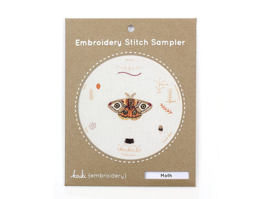 Moth Embroidery Kit - homesewn