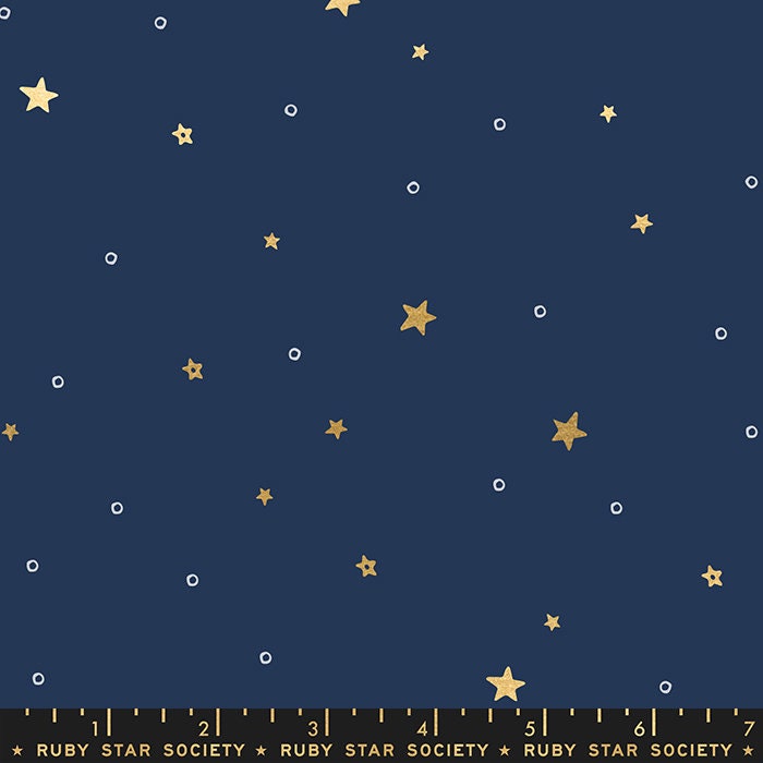 Tiny Stars - Navy - Birthdayhomesewn
