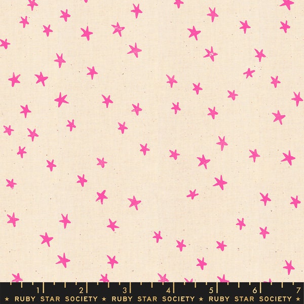 Starry - Neon Pink Unbleached - homesewn