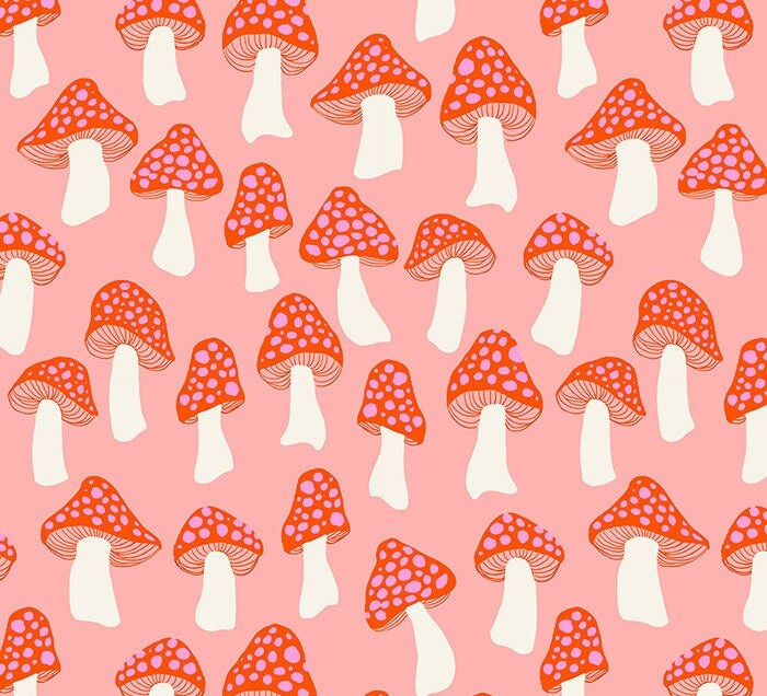 Mushroom Party - Pink - Darlings 2 - homesewn
