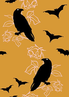 Crows - Gold - Drop Dead Gorgeous - homesewn