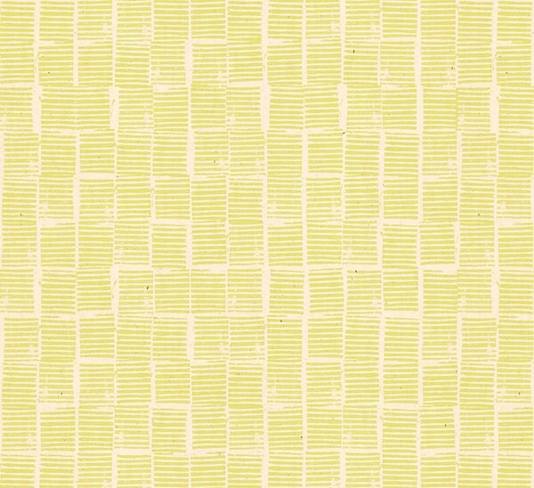 Heirloom - Stripe Stamp - Soft Yellow Unbleached - homesewn