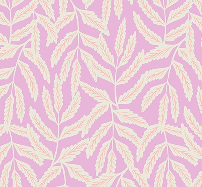 Tropical Leaves - Macaron Purple - Florida Vol 2homesewn