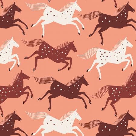 Wild Horses - Blushing - Wild and Free - homesewn