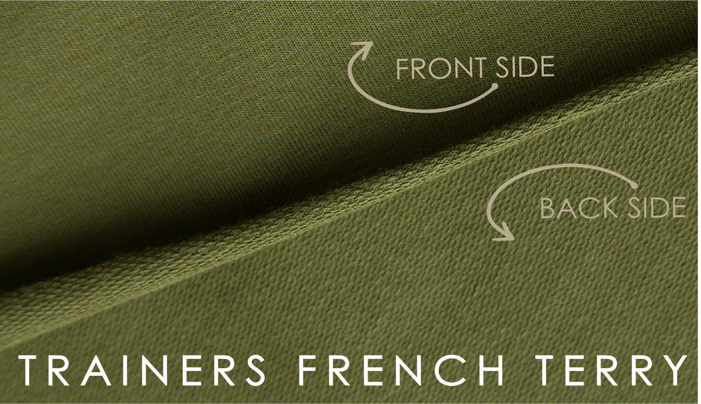 59" Wide French Terry - Olive - Trainers French Terry - homesewn